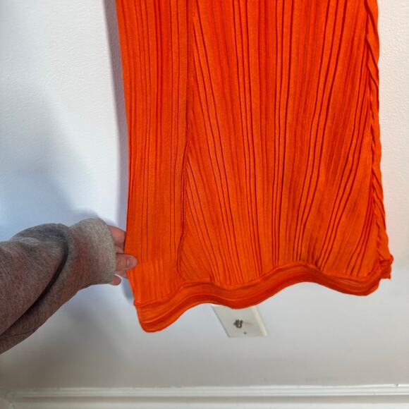 Free People Movement Pant Women S Orange Crinkle Pullon Flair Boho Athleisure - Picture 9 of 10